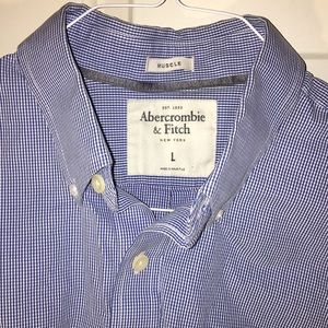Abercrombie & Fitch men’s dress shirt large muscle